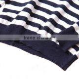 Turn Down Collar Children Stripe Knitting Patterns Sweater thumbnail-6