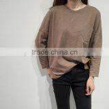 2016 New Fashion Long Sleeve Casual Women T-shirt With Pocket Wholesale thumbnail-5