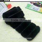 Lovers FUR 2016 Autumn Lady Genuine Rex Rabbit Fur Scarves Wraps Winter Women Fur Accessory Rings Females Neckerchief thumbnail-3