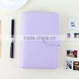 A6/A6 Faux Leather Cover Loose Leaf Agenda Planner Custom Daily Planner Dairy With Clasp/insert Pocket /pen Holder thumbnail-5