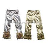 Wholesale Icing Pants New Children Ruffle Pant Icing Baby Leggings Boutique Golden Silvery Shine Pants New Design Baby Girls thumbnail-1