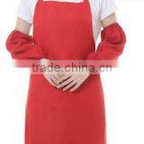 Custom Aprons Korean Solid Color Home Aprons Brown Advertising Apron Custom Printed LOGO thumbnail-6