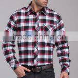 Bulk Wholesale Plaid Flannel Shirt European & America Style With Competitive Price thumbnail-2