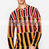 2017 Novel Bright Stripe New Pullover Mens Latest Sweater Design With High Quality thumbnail-3