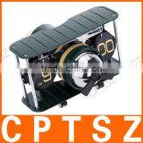 Hot Sale Airplane Model Table Desktop Clock Hand-made Aircraft Shape Retro Gear Operated Flip Down Clock Living Room Home Decor thumbnail-1