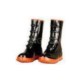 Orange And Black Men Rubber Half Rain Boots Size 46 For Oil Field thumbnail-1