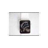 Sports Soft Customized Silicone Wristband Watch , White Strap Watches