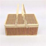 portable single-layer rectangular bamboo box