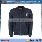 High Quality Nylon Plain Navy Flight Bomber Jacket Mens thumbnail-1