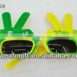 Hippie Hand Peace Sign Glasses
