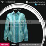 Best Selling Women Cotton Embroidered Ladies Shirt Blouse thumbnail-4