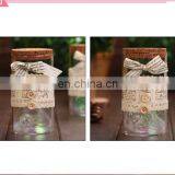 New Arrived Lace Button Bow-knot Wishing Bottle With Led Light Lucky Bottle Cork thumbnail-5