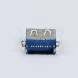 Fish Fork Foot Square Without Curling Female Straight Edge SMT USB 3.0 Connector thumbnail-2