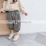 Baby Boys Casual Plaid Pants Children Leisure Trousers Black and White Toddler Girl Harem Pants Kids Outfit thumbnail-3