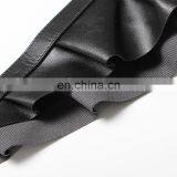 TWOTWINSTYLE Women's PU Belt Lace Up Adjustable Patchwork Ruffle Metal Buckle Accessories thumbnail-6