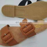 Women's Casual Slippers Flat Sandals Open Toe Beach Shoes Summer Outdoor Slippers Belt Buckle Solid Color Flip Flops thumbnail-6