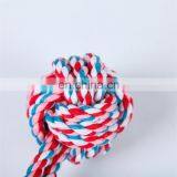 Environmentally Friendly Handmade Pet Dogs Cotton Rope Toys Dog Rope Ball Throw thumbnail-5