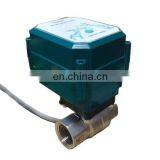 wifi automatic gas shut off valve water smart valve stainless steel brass  BSP NPT motorized flow control valve