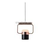 Modern Led Pendant Lights Plated Rose Gold Wrought Iron Light Fixtures Nordic Simple Hanging Lamps for Dining Room Bedroom thumbnail-3