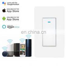 US standard Zigbee  Tuya WiFi button switch with cover,Support lexa& Echo dot Google Home voice control