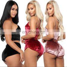 2020 New Fashion Customized Comfortable Casual Knit Pajama Set Plus Size Women's Sleepwear thumbnail-2