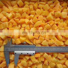 Sinocharm BRC Certified Fresh Organic 10*10mm Frozen Diced Yellow Peach IQF Yellow Peach thumbnail-5