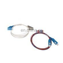 Ftth Fttx Steel Tube Type Fiber Optic 1*2 Plc sc Splitter With sc Upc Connector