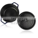 Trionfo Blue Pot Pre-seasoned Cast Iron Cookware Enameled Casserole Hot Pot Manufacturer China thumbnail-2