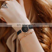 OEM ODM Factory Custom Logo Watches K0142 Hunted Watch Online Store Japan Quartz 3 Bar Water Resistant Rose Gold Black Saat thumbnail-2