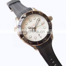OMG Top Custom Logo Automatic Mechanical Movement Watch 904L Stainless Steel Rubber Strap Mechanical Watch thumbnail-1