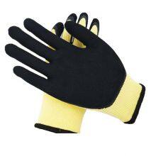 10Gauge 21S Cotton Liner Latex Micro Sandy Palm and Thumb Coated Agricultural Work Gloves thumbnail-2