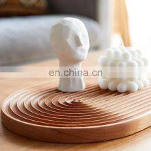Hot Sale Nordic Arch Wood Serving Tray Bread Tray Wavy Cutting Board Wooden Decor Vietnam Supplier thumbnail-4