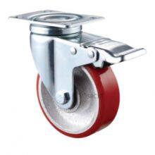 5'' Top Plate PU Iron Core Trolley Wheels (130kg)