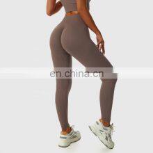 Factory Sales Seamless Scrunch Butter Yoga Leggings Gym High Waist Sports Fitness Pants thumbnail-2