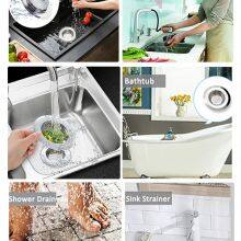 Industrial-Stainless-Steel-Perforated-Mesh-3-1-2-Corner-Kitchen-Sink-Stopper-Food-Waste-Drain-Deep-B