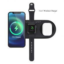 Universal Phone Charger 3 In 1 15W Wireless Charging Pad For Airpods 2/Pro And Apple Watch Series thumbnail-1