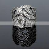 Latest Design Party Dress Cubic Zirconia Chunky Big Size Women Gold Wedding Ring thumbnail-6