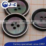 32L Big Black Mother of Pearl Shell Buttons for Coat thumbnail-4