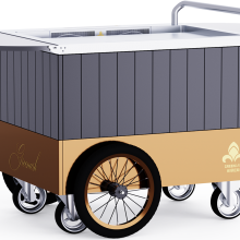 Mobile Teppanyaki Grill Durable For Over 20 Years Food Grade Board Hibachi Grill Table thumbnail-4