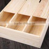 Handmade Three Bottles Slid Cover Wood Wine Packing Gift Box Supplier's Choice thumbnail-3