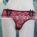 High Quality Lace Lovely Ladies Sexy Lingerie Panties Briefs Lace G-string Thongs thumbnail-1