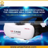 High quality 3D VR case virtual reality glasses headset suitable for mobile Andorid IOS 4"-6"