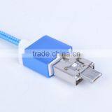 Magic Otg Cable Charge Phone by Another Phone, Data Transfer and Fastest Charging Nylon Magic Flat Usb Cable Quality Choice thumbnail-1