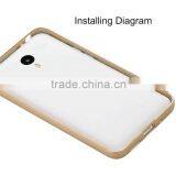 Keno Stylish Ultra Thin Lightweight Shockproof CNC Aluminum Metal Bumper Frame With Hard PC Back Case Cover for Meizu M2 Note thumbnail-2