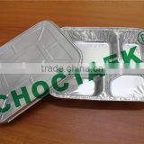Disposable aluminum foil containers with lid