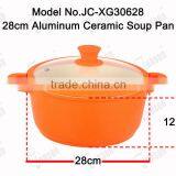 Ceramic Soup Pan With Silicon Nob and Protector/28cm Induction Soup Pot/Die Cast Aluminum Stock Pots thumbnail-2