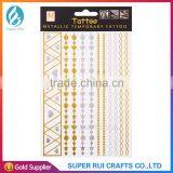2015 Popular and Beautiful Golden Temporary Jewelry Tattoo Sticker thumbnail-4