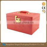 Custom Logo Large Mirrored Jewelry Display Box With Drawers