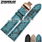 Luxury Real Snake 20mm Leather Watch Band Leather Watch Strap thumbnail-3