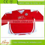 Dye Red Lightweight Customized Sublimation Print Breathable Ice Hockey Jerseys